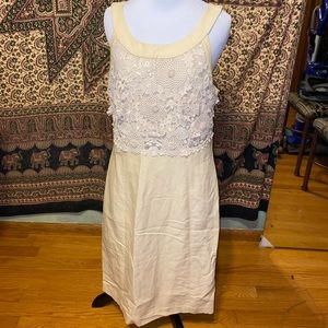New with tags: Anthropologie cream dress🦋